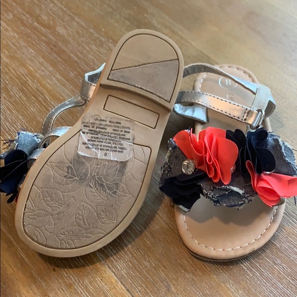 Fun Floral Ruffle Sandal Toddler/Little Kid 8 - Picture 2 of 4